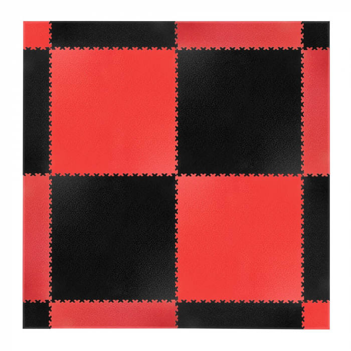Colt covor de protectie puzzle inSPORTline Simple Rosu - 4 bucati [12]