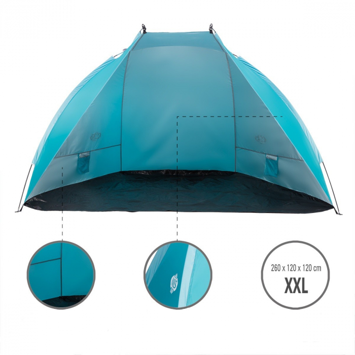 Cort de plaja Nils NC8030 Turquoise [14]