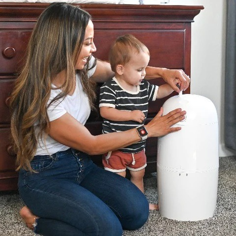 Cos Ermetic pentru Scutece Murdare Alb Nappy Twist'R Prince Lionheart [8]