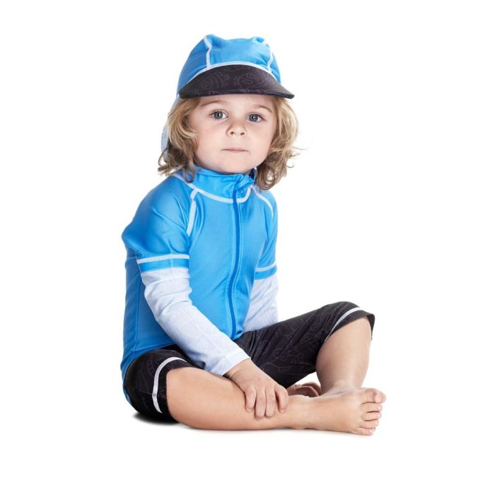 Costum de baie Blue Ocean marime 98- 104 protectie UV Swimpy [4]