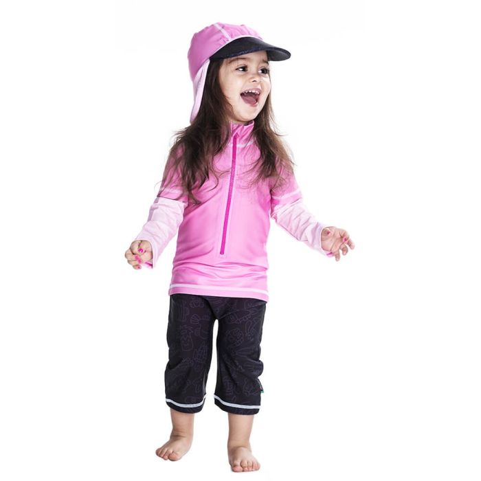 Costum de baie Pink Ocean marime 86- 92 protectie UV Swimpy [3]