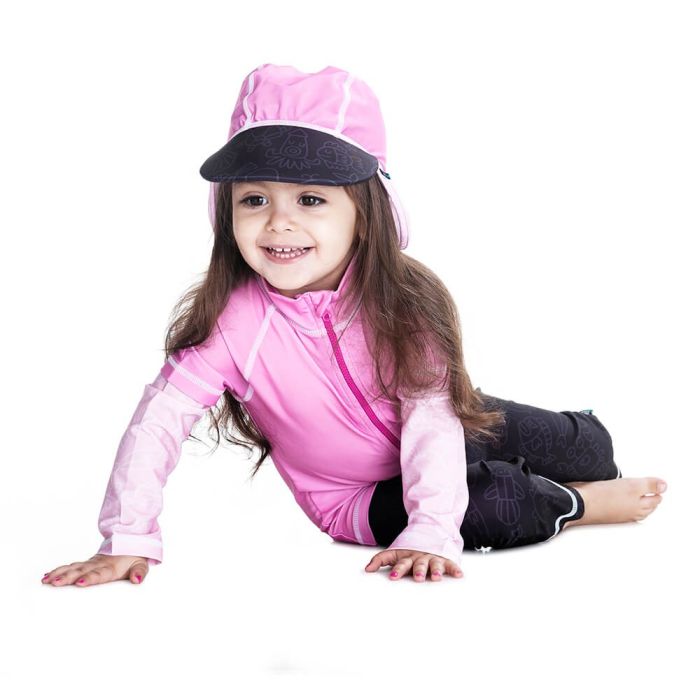 Costum de baie Pink Ocean marime 86- 92 protectie UV Swimpy [5]
