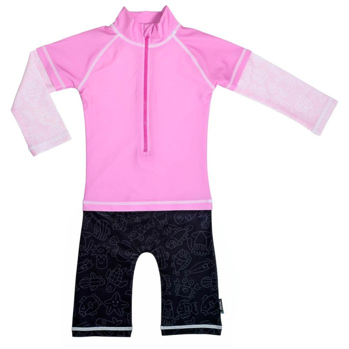 Costum de baie Pink Ocean marime 86- 92 protectie UV Swimpy [2]