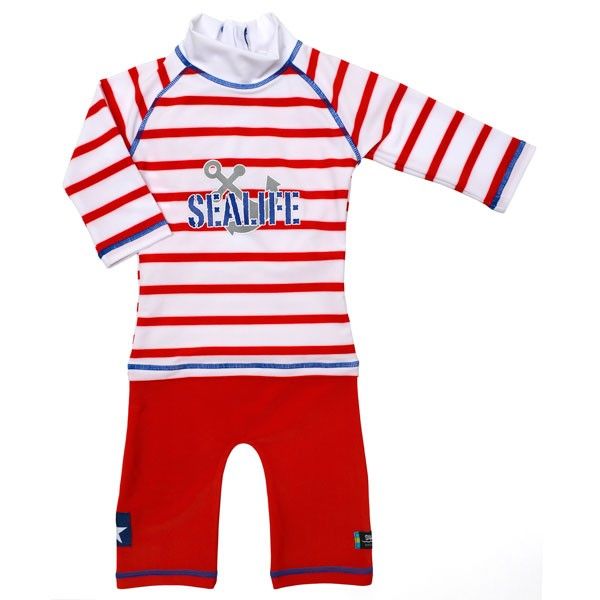 Costum de baie SeaLife red marime 98- 104 protectie UV Swimpy [2]