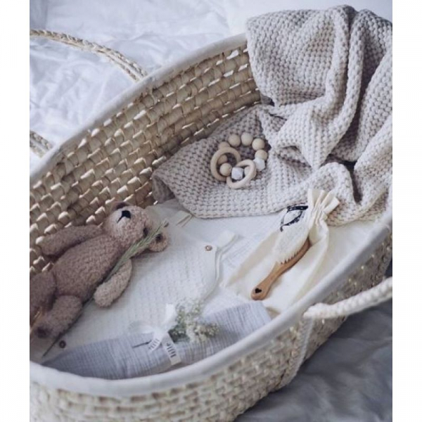 Cosulet bebe pentru dormit handmade din material ecologic Ahoj Baby natur [8]