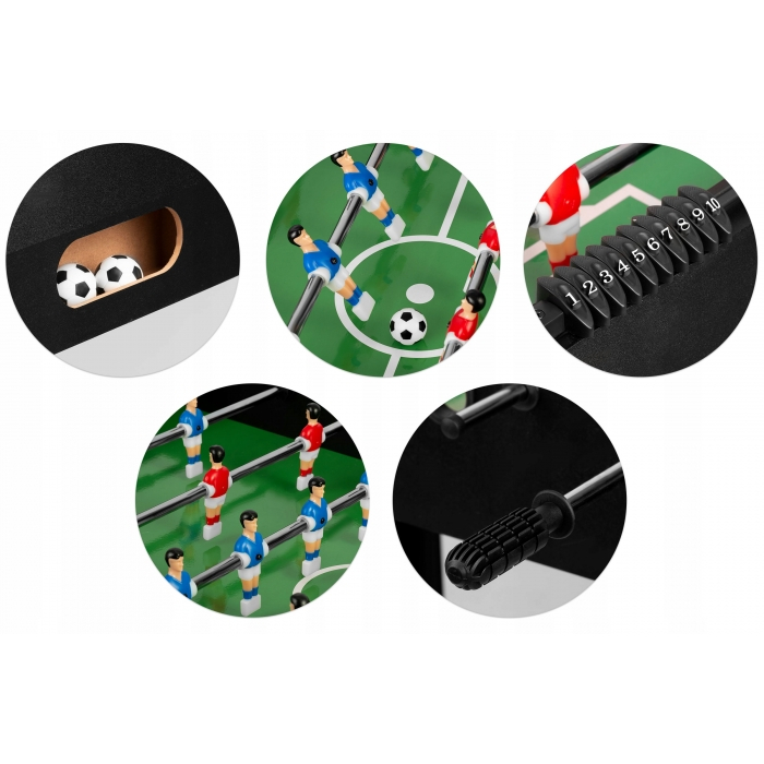 Fotbal de masa, 115 x 60 x 78 cm, Neo-Sport NS-805 - Negru [3]