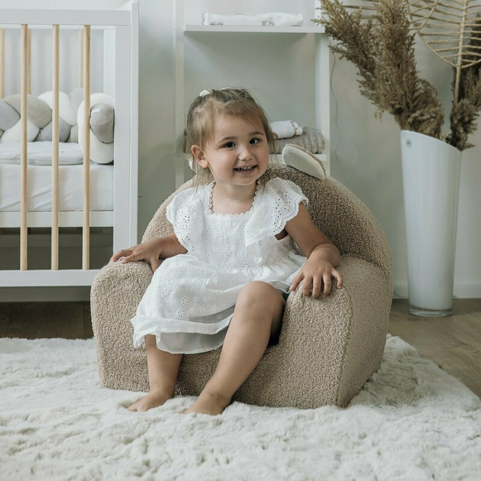 Fotoliu din burete, Bubaba, Cozy Teddy, pentru copii, 9 luni-5 ani, Brown [2]