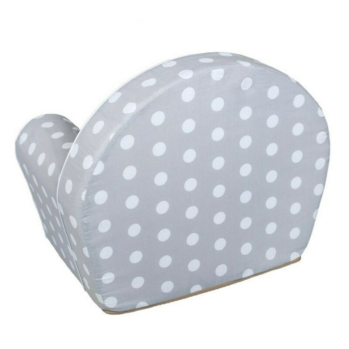 Fotoliu din burete, New Baby, pentru copii, 42x53, din spuma, cu husa din bumbac, 9 luni - 5 ani, Zebra Grey [4]