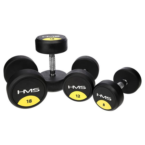 Gantera cauciucata cu greutate fixa HMS HG PRO 16kg [4]