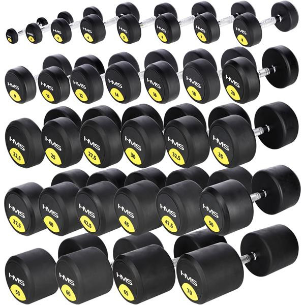 Gantera cauciucata cu greutate fixa HMS HG PRO 16kg [6]