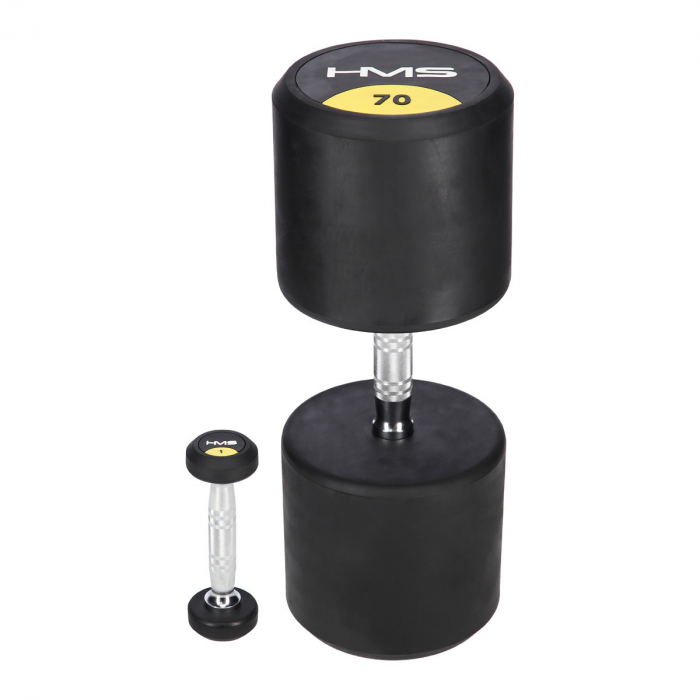Gantera cauciucata cu greutate fixa HMS HG PRO 16kg [7]