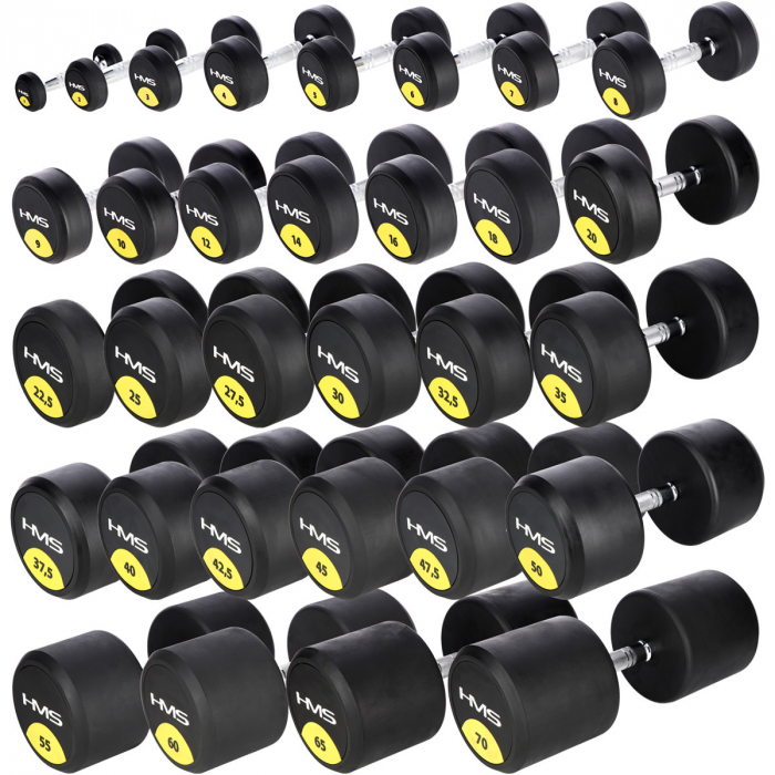 Gantera cauciucata cu greutate fixa HMS HG PRO 9kg [6]