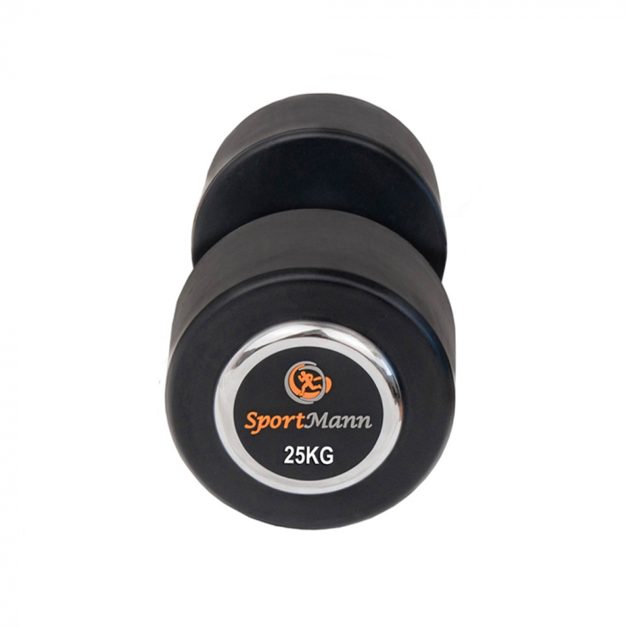 Gantera cauciucata DELUXE Sportmann 25 kg [2]