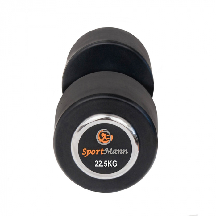 Gantera cauciucata Sportmann Deluxe 22.5 kg [2]