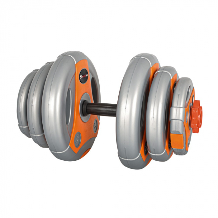 Gantera ciment inSPORTline 3-18kg Gri/Portocaliu [2]