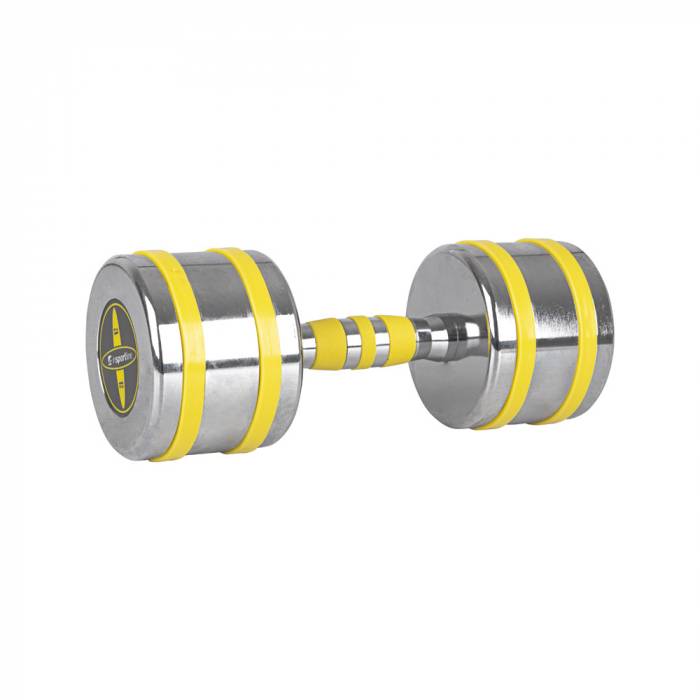 Gantera Cromata inSPORTline Yellsteel 12 kg [1]