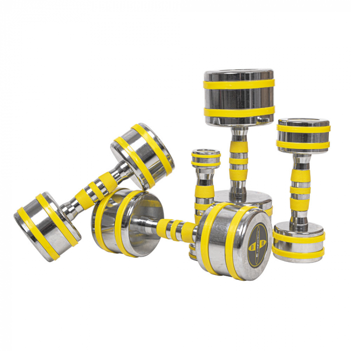 Gantera Cromata inSPORTline Yellsteel 9 kg [3]