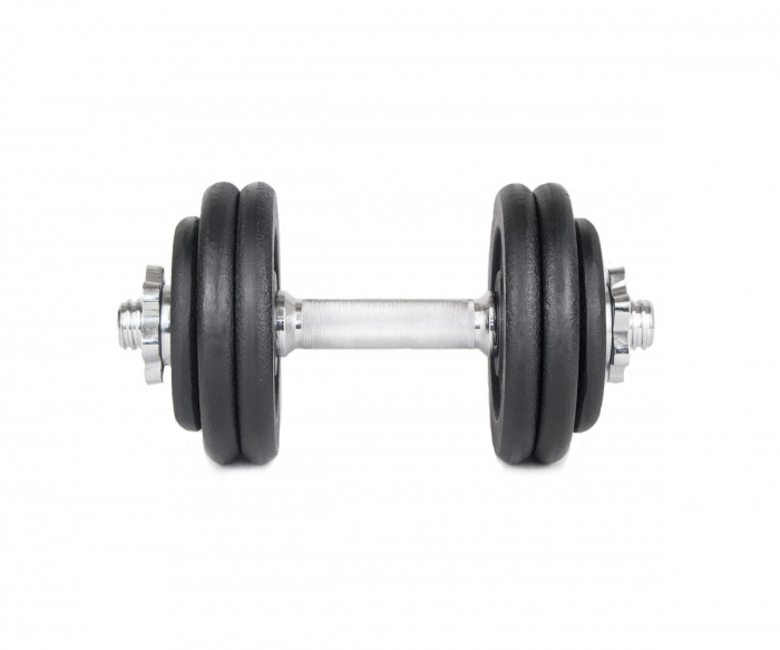 Gantera fier reglabila 15kg cu filet Sportmann [2]