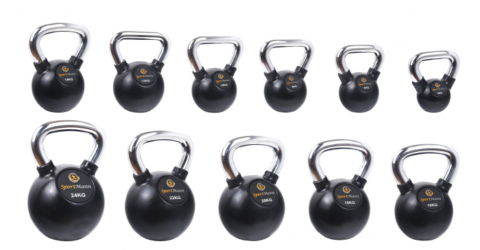 Gantera Kettlebell cauciucata 18 kg Sportmann [3]