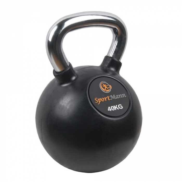 Gantera Kettlebell cauciucata 40kg Sportmann [2]