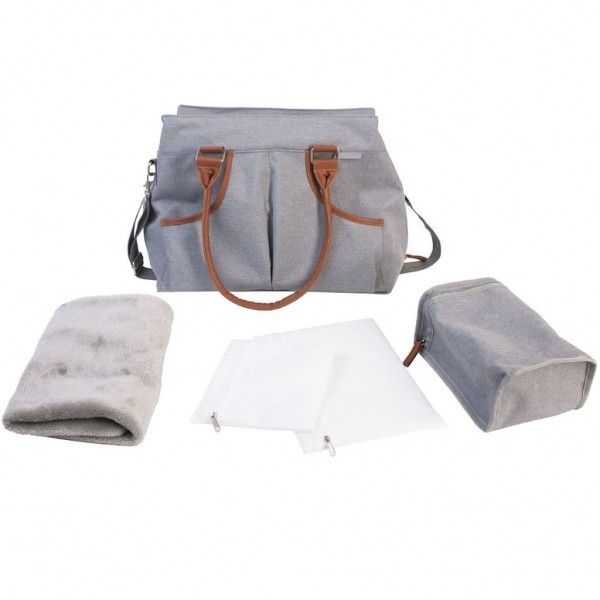 Geanta Casual Multifunctionala Bo Jungle Pentru Bebelusi Gri