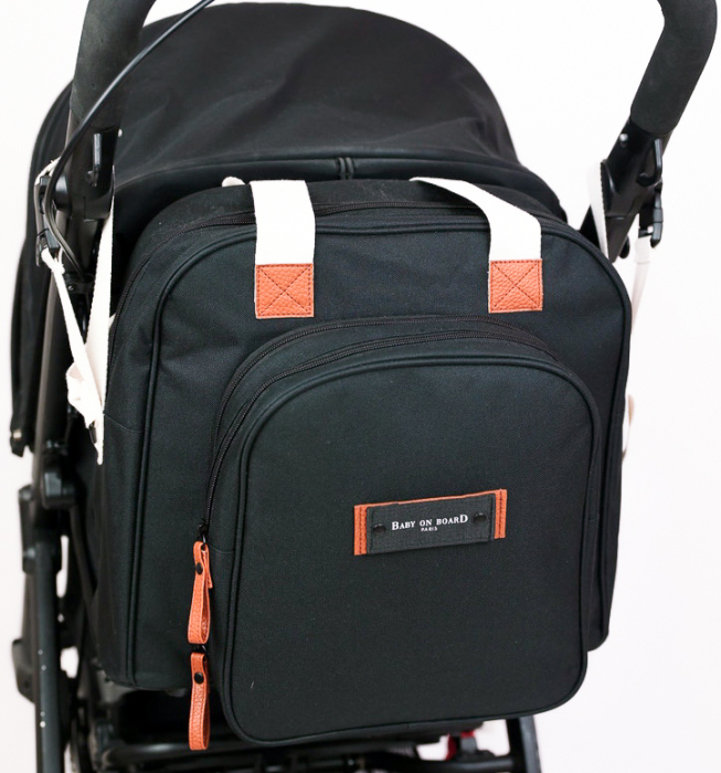 Geanta de infasat Baby On Board Square Duo Black [4]