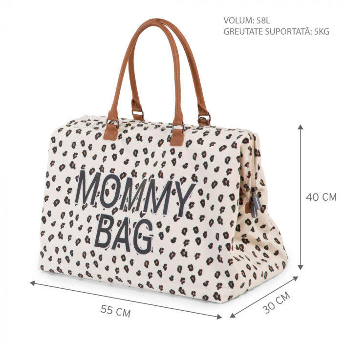 Geanta de infasat Childhome Mommy Bag Leopard [8]