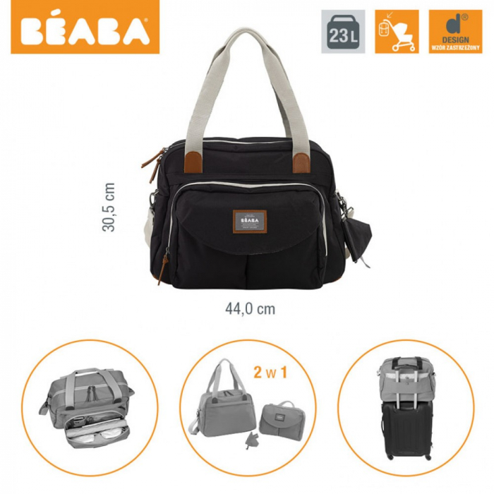 Geanta de infasat Geneva II Neagra New Color - Beaba [2]