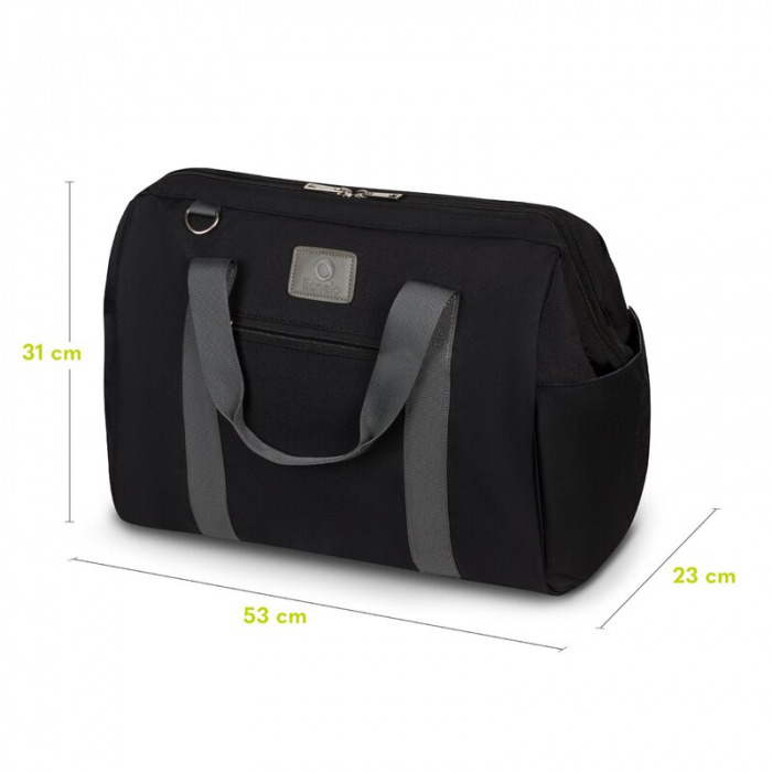 Geanta pentru mamici Ida cu multiple compartimente, Negru [9]