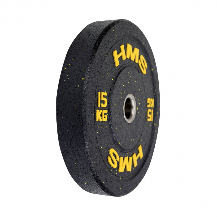 Greutate Bumper Plate 15 kg/51 mm HMS HTBR15-galben [2]