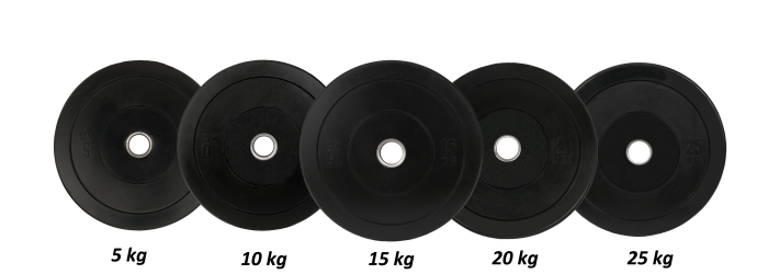 Greutate Cauciuc Bumper Plate SPORTMANN - 5 kg / 51 mm - Negru [4]