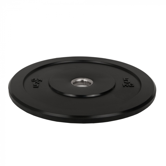 Greutate Cauciuc Bumper Plate SPORTMANN - 5 kg / 51 mm - Negru [3]