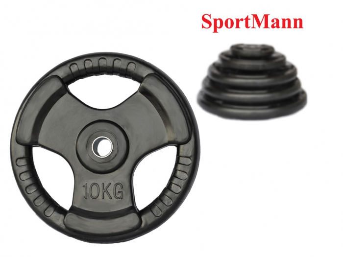 Greutate cauciucata 10kg/31mm Sportmann [2]