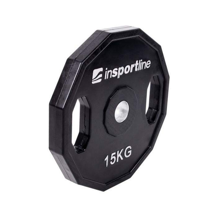 Greutate cauciucata 15kg/31mm inSPORTline Ruberton [2]