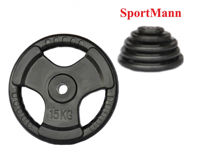 Greutate cauciucata 15kg/31mm Sportmann [2]