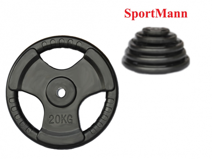 Greutate cauciucata 20kg/31mm Sportmann [2]