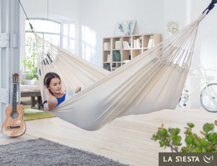 Hamac 1 persoana Modesta Organic certificat OE 100 ecru - La Siesta [2]