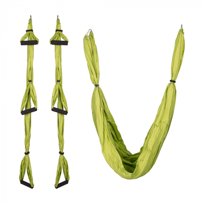 Hamac Aero Yoga inSPORTline Hemmok, verde [4]