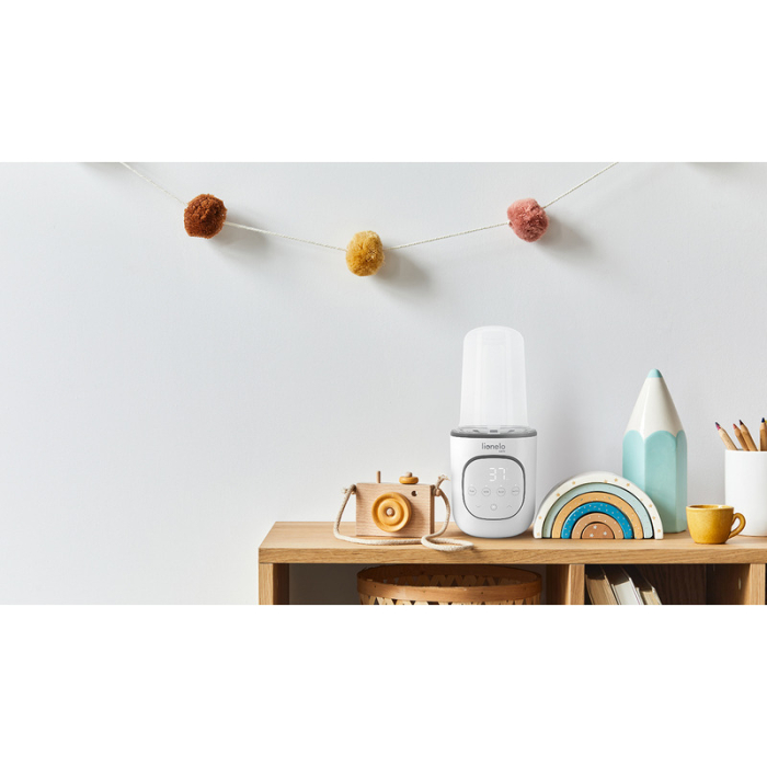 Incalzitor biberoane, Lionelo, ThermUp 2.0, 5 in 1, Sterilizare, Dezghetare, Incalzire rapida, 200 W, Fara BPA, Alb [19]