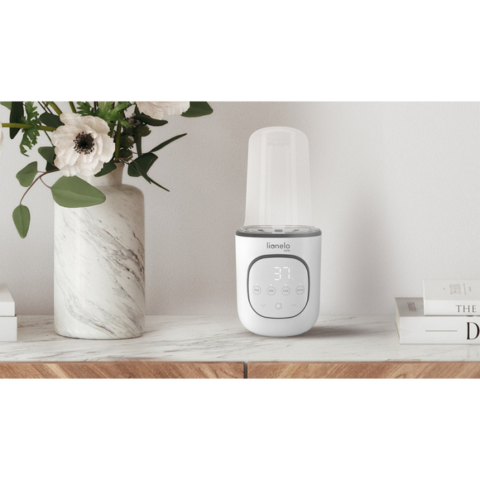 Incalzitor biberoane, Lionelo, ThermUp 2.0, 5 in 1, Sterilizare, Dezghetare, Incalzire rapida, 200 W, Fara BPA, Alb [15]