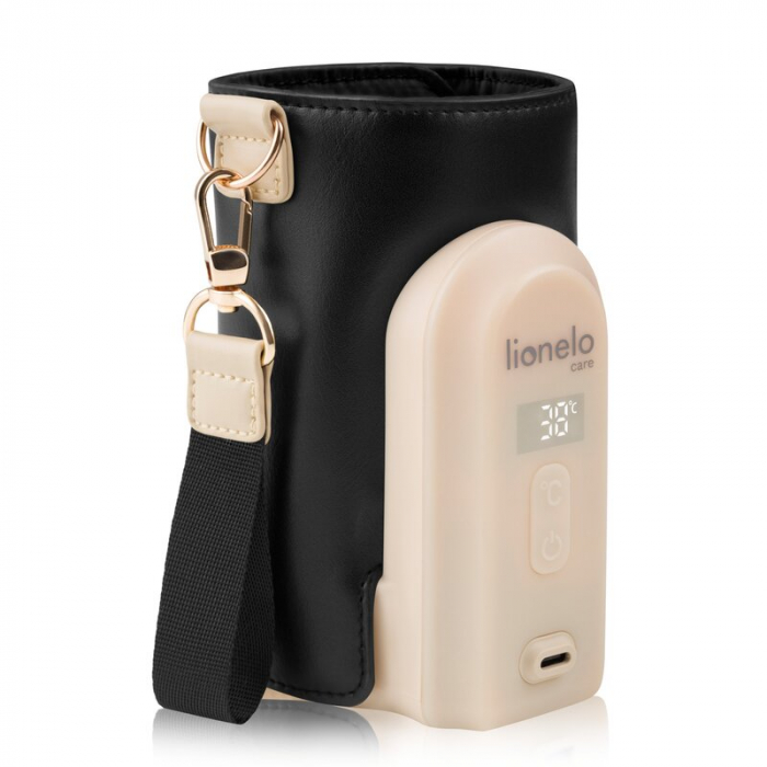 Incalzitor biberoane Lionelo ThermUp Go Evo Portabil cu 5 niveluri de incalzire Negru/Auriu [4]