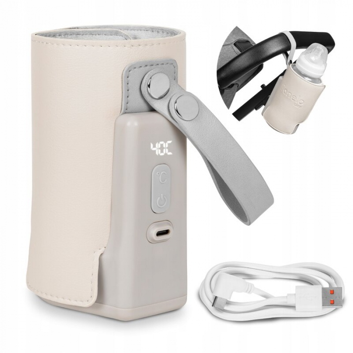Incalzitor biberoane Lionelo ThermUp Go Plus portabil bej [1]