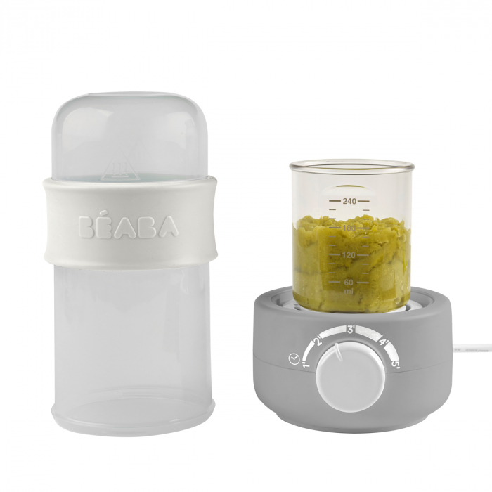 Incalzitor biberoane si sterilizator Baby Milk Second Gri - Beaba [5]