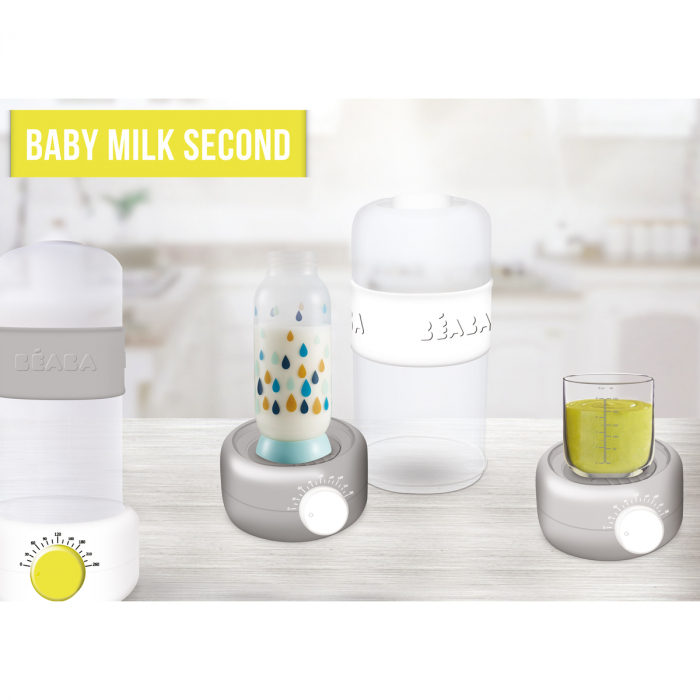 Incalzitor biberoane si sterilizator Baby Milk Second Gri - Beaba [6]