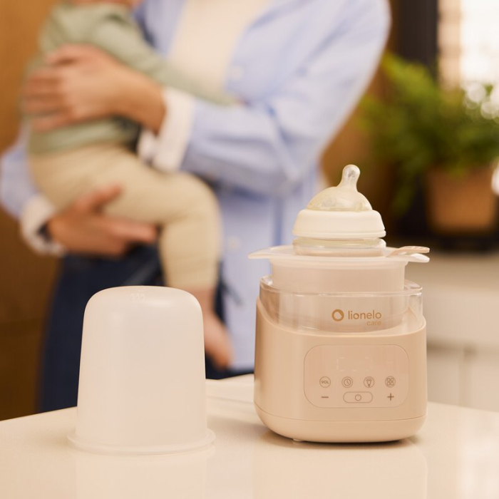 Incalzitor biberoane si sterilizator, Lionelo, ThermUp 4.0, Recipient detasabil, 400 W, 6 moduri de functionare, Functie sterilizare si decongelare, Termostat integrat, Lumina de noapte, Panou tactil, [12]