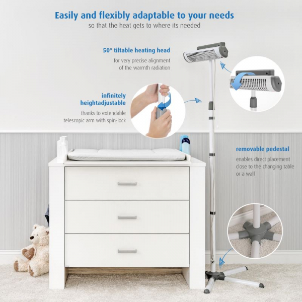 Incalzitor pentru masa de infasat bebelusul REER EasyHeat Flex [8]