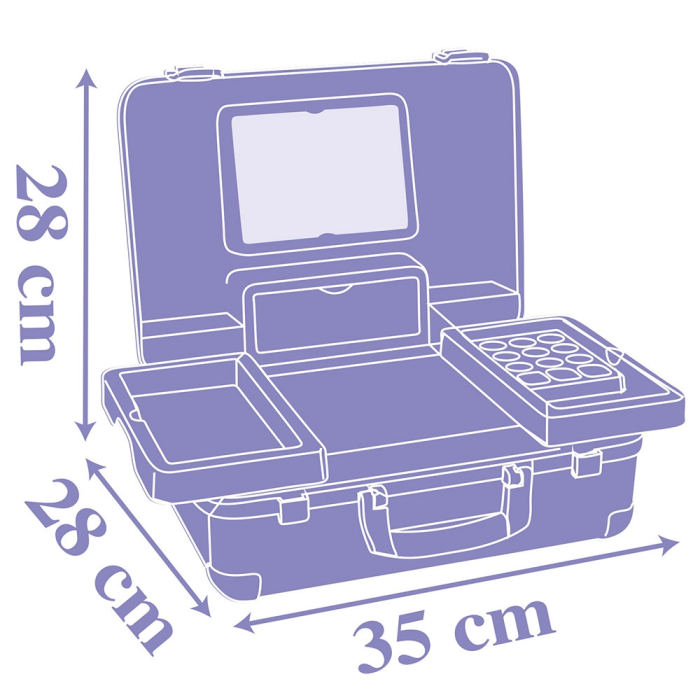 Jucarie Smoby Gentuta cosmetica Frozen Beauty Vanity cu accesorii [4]