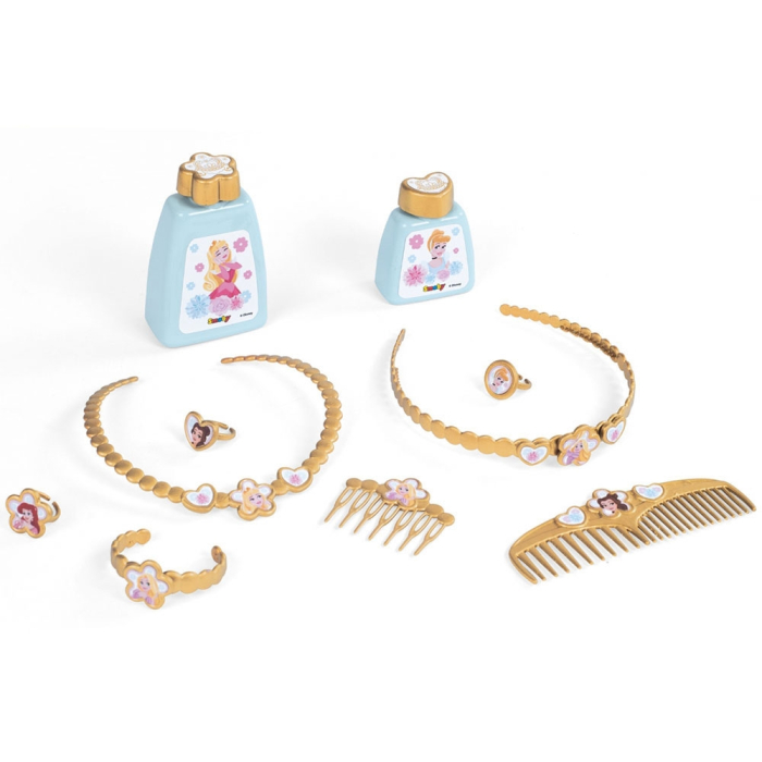 Jucarie Smoby Masuta de machiaj Disney Princess 2 in 1 roz cu accesorii [3]