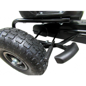 Kart cu pedale Gokart, 3-7 ani, roti gonflabile, G1 R-Sport - Negru [3]