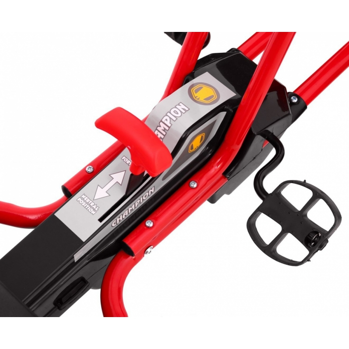 Kart cu pedale si roti gonflabile, varsta 3 ani+, 114x59x63 cm, Gokart CHAMPION - Rosu [5]